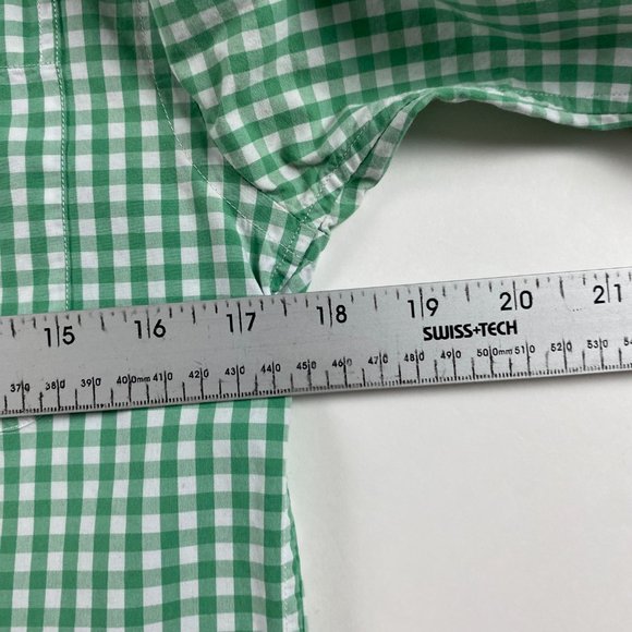 Vineyard Vines Tucker Shirt Mens XS Button Down Green White Gingham Check Cotton - Picture 7 of 10